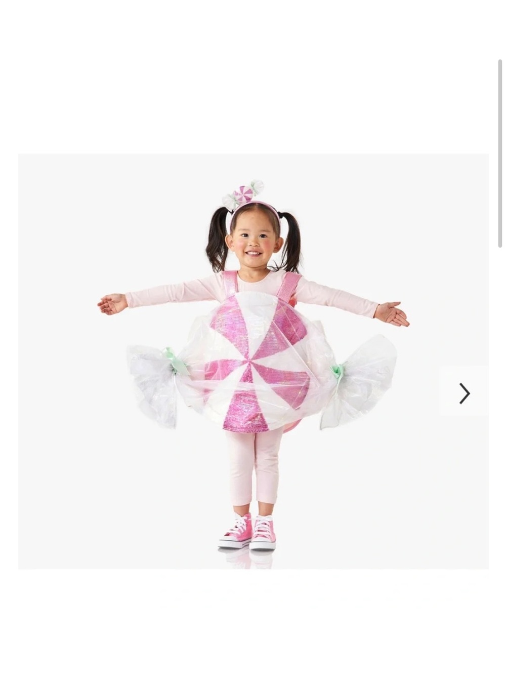 Pottery Barn Kids Pink and White Candy Costume